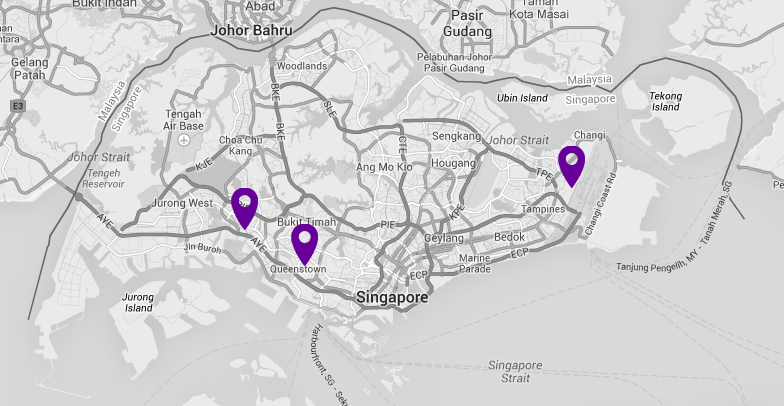 SGCOLO datacenter locations in Singapore
